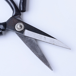 Black Steel Scissors, Black, 200x105x10mm