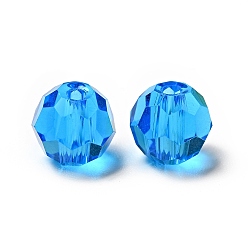 Озёрно--синий Имитация Австрийские кристаллические шарики, класс AAA, граненый (32 граней), круглые, Плут синий, 6 мм, отверстие : 0.7~0.9 мм