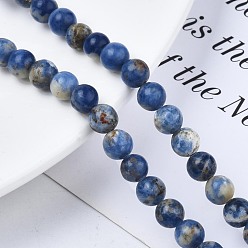 Sodalite Natural Sodalite Beads Strands, Round, 6mm, Hole: 1mm, about 60~63pcs/strand, 14.76~14.96 inch(37.5~38cm)