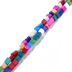 Colorful Handmade Lampwork Beads Strands, Mixed Shapes, Colorful, 1.5~5x4~5x2.5~3mm, Hole: 1mm, about 132~158pcs/strand, 15.75 inch(40cm)