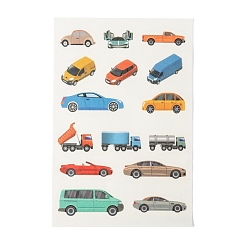 Разноцветный Бумажные наклейки, для детей, украшения наклейки на окнах, автомобиль, красочный, 12x8x0.01 см
