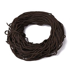 Coconut Brown Polyester Cord, Twisted Cord, Coconut Brown, 5mm, about 97~100m/bundle