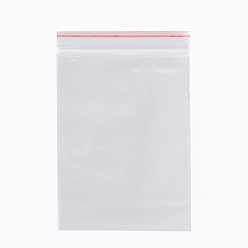Clear Plastic Zip Lock Bags, Resealable Packaging Bags, Top Seal, Self Seal Bag, Rectangle, Clear, 10x7cm, Unilateral Thickness: 2 Mil(0.05mm)