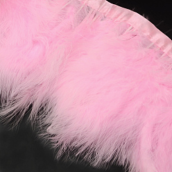 Pink Пера способа ткань нить аксессуары костюма, розовые, 120~190x28~56 мм, около 2 м / упаковка