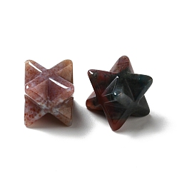 Indian Agate Natural Indian Agate Beads, No Hole/Undrilled, Merkaba Star, 12.5~13x12.5~13x12.5~13mm