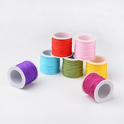 Mixed Color Nylon Thread Cord, DIY Material for Jewelry Making, Mixed Color, 0.8mm, about 38.27 yards(35m)/roll