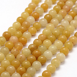 Topaz Jade Natural Old Topaz Jade Beads Strands, Round, 8.5mm, Hole: 1mm, about 45pcs/strand, 14.6 inch