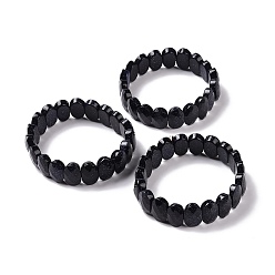 Blue Goldstone Synthetic Blue Goldstone Oval Beaded Stretch Bracelet, Gemstone Jewelry for Women, Inner Diameter: 2-1/8 inch(5.4~5.5cm)