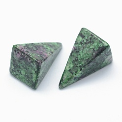 Ruby in Zoisite Natural Ruby in Zoisite Beads, Cone, Undrilled/No Hole Beads, 25x14x14.5mm