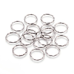 Gunmetal Tibetan Style Linking Rings, Circle Frames, Cadmium Free & Nickel Free & Lead Free, Gunmetal, 22x1.5mm, about 18.5mm inner diameter