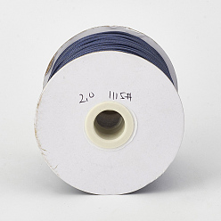 Midnight Blue Eco-Friendly Korean Waxed Polyester Cord, Midnight Blue, 0.5mm, about 169.51~174.98 Yards(155~160m)/Roll
