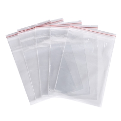 Clear Plastic Zip Lock Bags, Resealable Packaging Bags, Top Seal, Self Seal Bag, Rectangle, Clear, 19x13cm, Unilateral Thickness: 2 Mil(0.05mm)