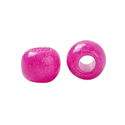 Magenta 12/0 Grade A Round Glass Seed Beads, Baking Paint, Magenta, 12/0, 2x1.5mm, Hole: 0.7mm, about 30000pcs/bag