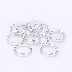 Antique Silver Tibetan Style Linking Rings, Circle Frames, Cadmium Free & Lead Free, Antique Silver Color, 22x1.5mm, about 18.5mm inner diameter