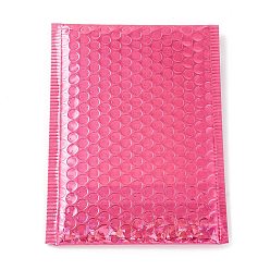 Темно-Розовый Мешки пакета лазерной пленки, пузырчатая почтовая программа, мягкие конверты, прямоугольные, темно-розовыми, 24x15x0.6 см