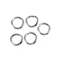 Stainless Steel Color 304 Stainless Steel Jump Rings, Open Jump Rings, Stainless Steel Color, 6x1mm, 18 Gauge, Inner Diameter: 4mm