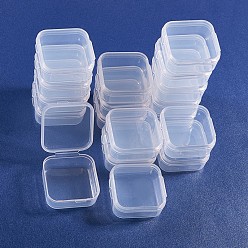 Прозрачный Прозрачные пластиковые бусины, прямоугольные, прозрачные, 4.2x3.8x1.8 см, 18 шт / комплект
