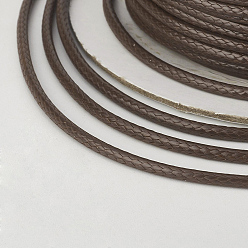 Coconut Brown Eco-Friendly Korean Waxed Polyester Cord, Coconut Brown, 0.5mm, about 169.51~174.98 Yards(155~160m)/Roll