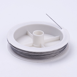 Raw Tiger Tail Wire, Nylon-coated Stainless Steel, Original Color(Raw), Raw, 18 Gauge, 1mm, about 32.8 Feet(10m)/roll