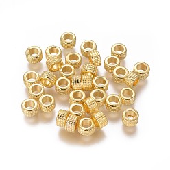 Golden Tibetan Style Spacer Beads, Lead Free & Cadmium Free, Golden Color, about 5mm in diameter, 3mm long, hole: 3mm