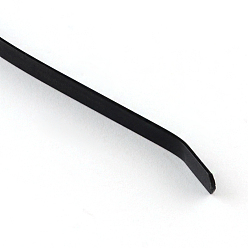 Black Electrophoresis Hair Accessories Iron Hair Band Findings, Black, 105~115mm