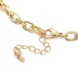 Настоящее золото 18K Бесконечность браслеты и ожерелья из кубического циркония комплекты украшений, с медными цепями и застежками когтя омара, реальный 18 k позолоченный, 17.72 дюйм (45 см), 6-3/4 дюйм (17 см)
