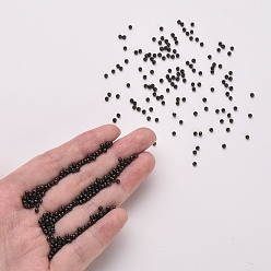 Dark Olive Green 11/0 Grade A Round Glass Seed Beads, Baking Paint, Dark Olive Green, 2.3x1.5mm, Hole: 1mm, about 48500pcs/pound