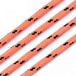 Coral Multipurpose Polyester Cord, for Rope Bracelets or Boot Laces Making, Coral, 2mm, about 21.87 yards(20m)/roll