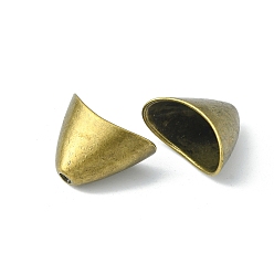 Bronze Antique Triangle en alliage de style tibétain cônes de perles apétales, pendentif pompon, sans cadmium et sans nickel et sans plomb, bronze antique, 14x20x12mm, Trou: 2mm