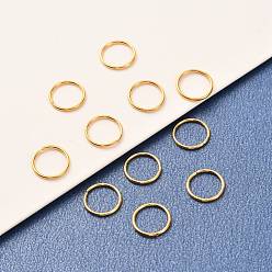 Real 18K Gold Plated Brass Open Jump Rings, Long-Lasting Plated, Long-Lasting Plated, Round Ring, Real 18K Gold Plated, 20 Gauge, 8x0.8mm, Inner Diameter: 6.4mm