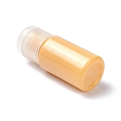 Orange Bouteilles pour animaux de compagnie, bouteille rechargeable, flacons format voyage avec capuchon rabattable, pour les soins de la peau bouteille rechargeable, colonne, orange, 2.3x5.6 cm, Trou: 13mm, capacité: 10 ml (0.34 fl. oz)