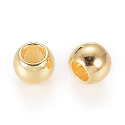 Golden Tibetan Style Spacer Beads, Lead Free and Cadmium Free, Drum, Golden, 6x7mm, Hole: 3.5mm