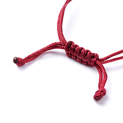 (52) Непрозрачная лаванда Плетеные шнур нейлона для поделок браслет решений, разноцветные, 145~155x5x2 мм, отверстие : 2~4 мм