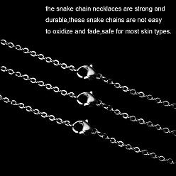 Stainless Steel Color 304 Stainless Steel Necklace, Cable Chains, with Lobster Clasps, Stainless Steel Color, 23.6 inch(600mm), 2mm
