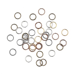 (52) Непрозрачная лаванда Разноцветные железные разрезные кольца, кольца с двойной петлей, 8x0.7 мм, около 7.3 мм внутренним диаметром, Около 3500 шт / 500 г