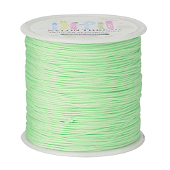 Pale Green Nylon Thread, Pale Green, 0.8mm, about 98.43yards/roll(90m/roll)