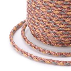 Коричневый 4-слойный поликоттоновый шнур, веревка ручной работы макраме, для гобелена вешалка для растений, вязание ниток своими руками, коричневые, 1.5 мм, около 4.3 ярдов (4 м) / рулон
