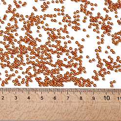 Dark Goldenrod 12/0 Grade A Round Glass Seed Beads, Transparent Colours, Dark Goldenrod, 12/0, 2x1.5mm, Hole: 0.8mm, about 30000pcs/bag