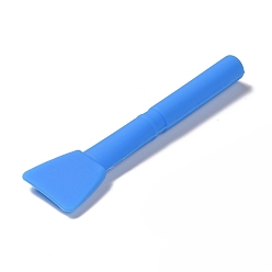 Озёрно--синий Силиконовые палочки для перемешивания, многоразовый инструмент для рукоделия из смолы, Плут синий, 127x32.5x13.5 мм