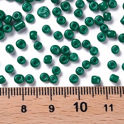 Teal Baking Paint Glass Seed Beads, Teal, 8/0, 3mm, Hole: 1mm, about 1111pcs/50g, 50g/bag, 18bags/2pounds