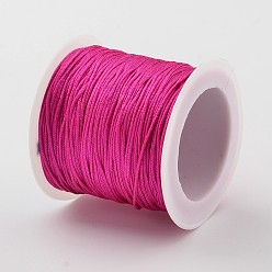 Camellia Nylon Thread Cord, DIY Material for Jewelry Making, Camellia, 0.8mm, about 38.27 yards(35m)/roll