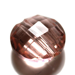 (52) Непрозрачная лаванда Имитация Австрийские кристаллические шарики, класс AAA, граненые, плоско-круглые, разноцветные, 6x4 мм, отверстие : 0.7~0.9 мм