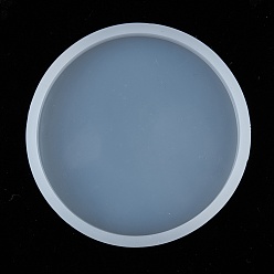 Белый Силиконовые формы, формы для литья смолы, инструменты для производства глиняных ремесел, плоско-круглые, белые, 87x10 мм