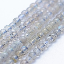 Labradorite Chapelets de perles labradorite naturelle , classe AB +, ronde, 3mm, Trou: 1mm, Environ 192 pcs/chapelet, 15.5 pouce (39.5 cm)