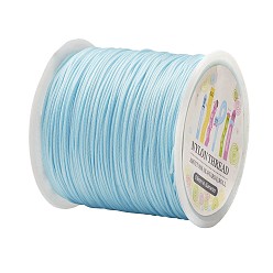 Pale Turquoise Nylon Thread, Pale Turquoise, 0.8mm, about 98.43yards/roll(90m/roll)