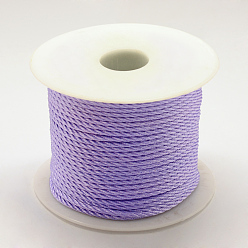 Medium Purple Braided Nylon Thread, Medium Purple, 2mm, about 54.68 yards(50m)/roll