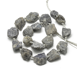 Labradorite Chapelets de perles labradorite naturelle , nuggets, 10~27x17~33x17~33mm, Trou: 2~2.5mm, Environ 12~15 pcs/chapelet, 15.7 pouce
