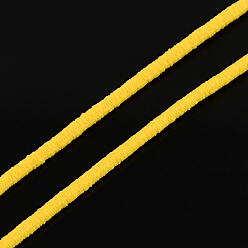 Золотистый Эластичный шнур, со слоем снаружи и резины внутри, золотые, 2 мм, около 109.36 ярдов (100 м) / пачка