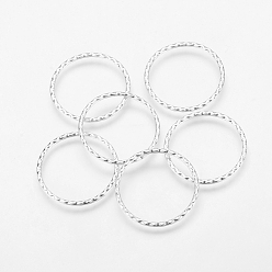 Античное Серебро Колечки-коннекторы, сплав, тибетский стиль, кольцо, античное серебро, не содержит кадмия и свинца, 30x2 мм, внутренний диаметр: 26 мм