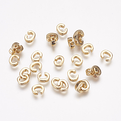 Letter C Brass Charms, Real 18K Gold Plated, Letter.C, 6x4.5x2mm, Hole: 1mm